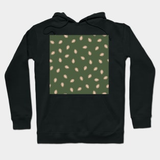 Seeds of Wisdom in Olive Green and Cream Hoodie